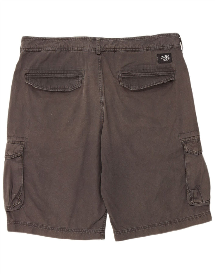 Nike Herre Cargo Shorts W34 Large Grå Bomuld