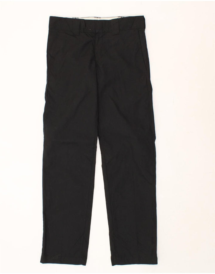 DICKIES Womens Slim Straight Chino Trousers W28 L32 Black Polyester Vintage Dickies and Second-Hand Dickies from Messina Hembry 