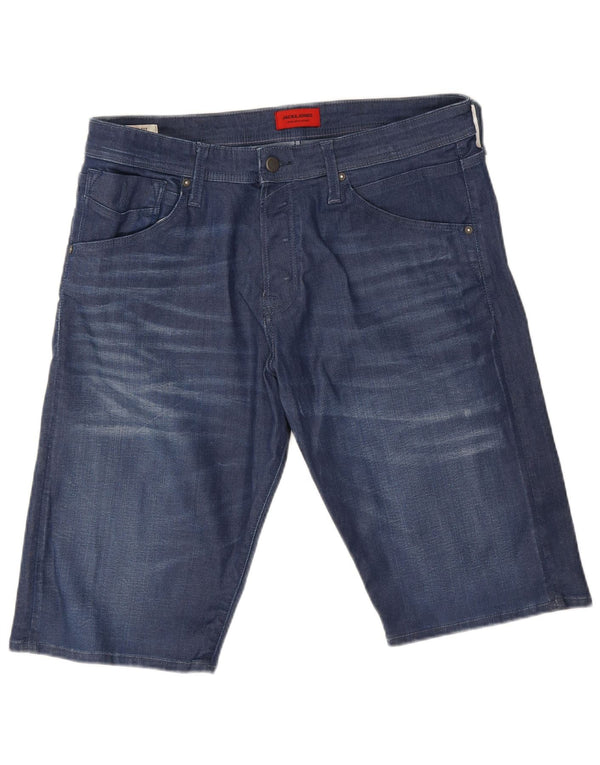 Jack & Jones Herre Loose Fit Denim Shorts XL W38 Blå Bomuld