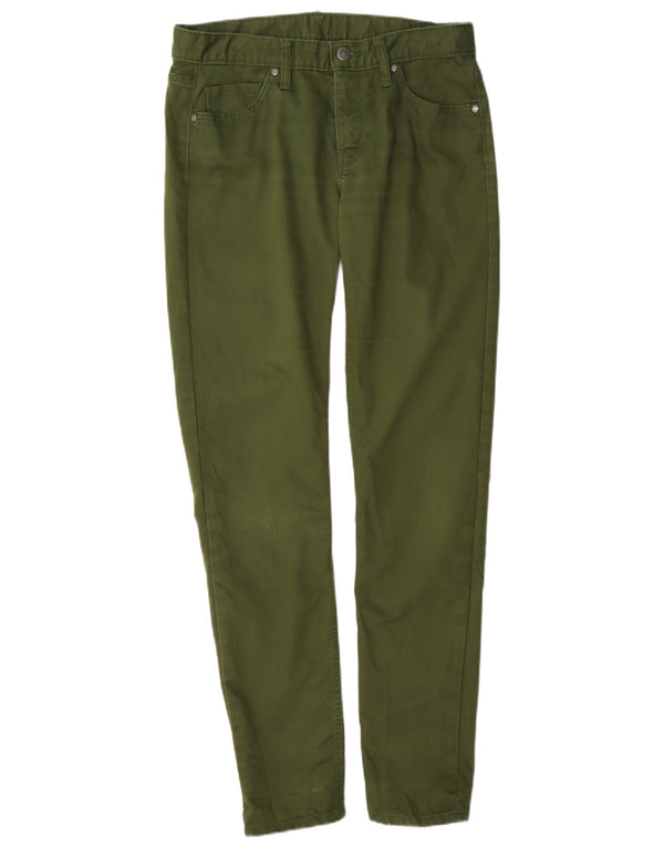 Patagonia Womens Slim Casual Trousers US 6 Medium W30 L31 Green Cotton
