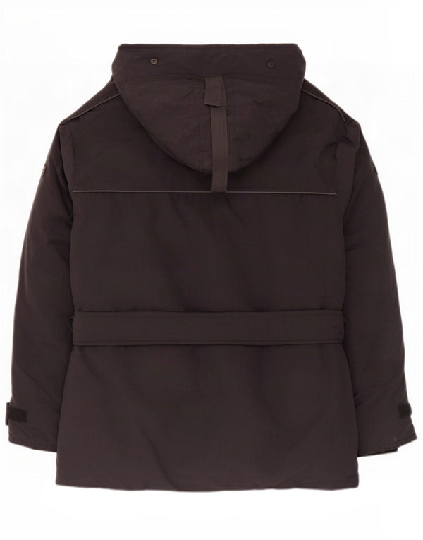 Canadiens Mens Hooded Padded Jacket UK 36 Small Black Cotton