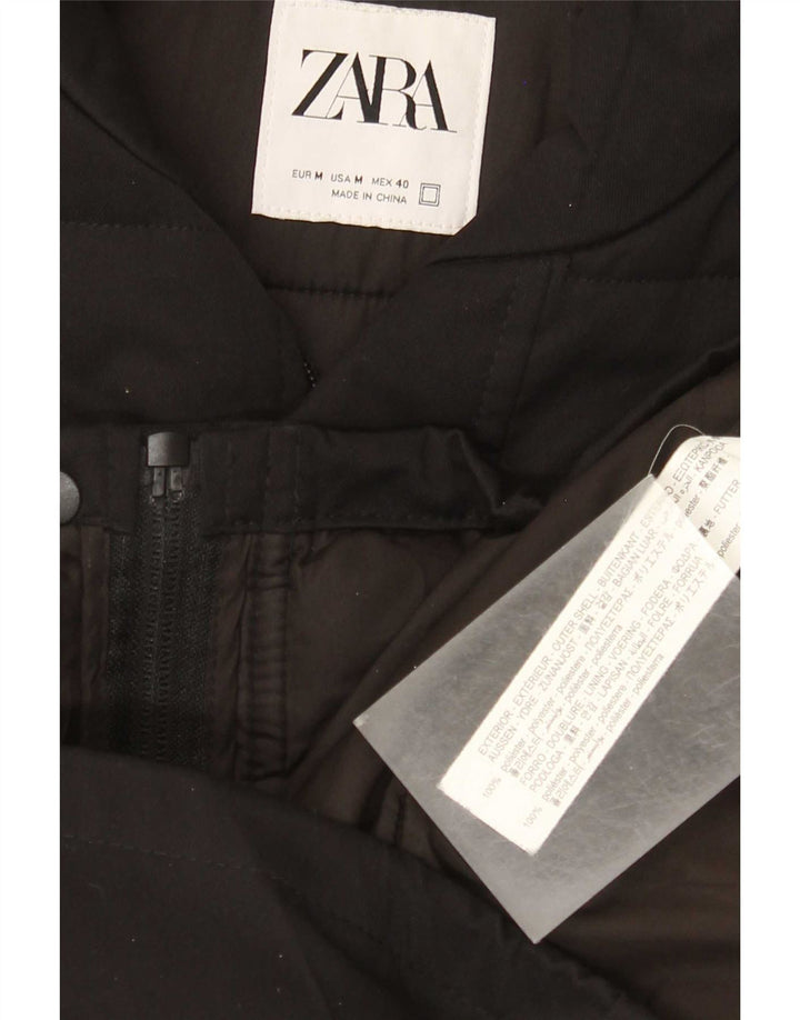 Gilet imbottito da uomo Zara UK 38 medio nero poliestere