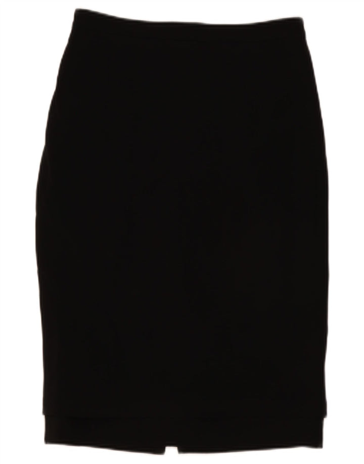 Vintage Womens Pencil Skirt IT 44 Medium W30 Black