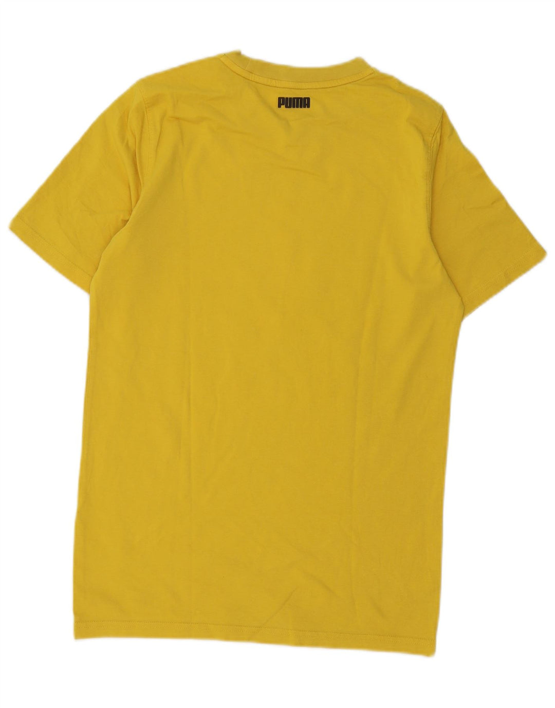 Puma Mens Don't Flinch Regular Graphic T-Shirt Top Small Yellow