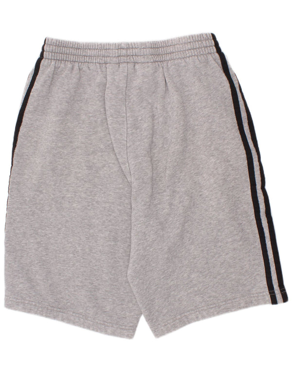 Adidas Pantalones cortos deportivos para niños 13-14 años Algodón moteado gris