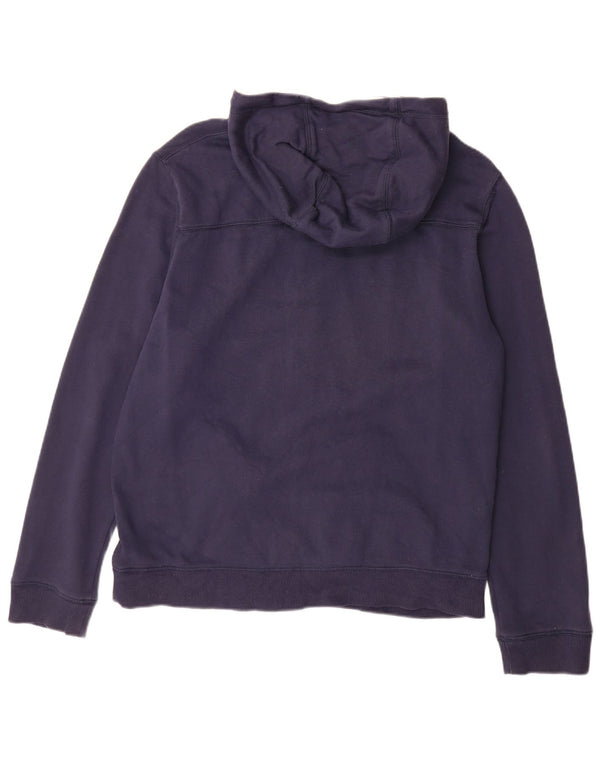 Timberland Mens Regular Fit Zip Hoodie Sweater XL Navy Blue Cotton
