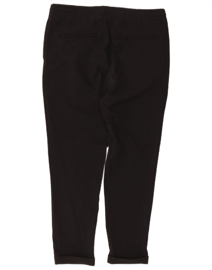 Zara Womens Slim Casual Trousers Medium W32 L26 Black
