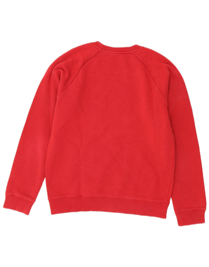 Lacoste Mens Graphic Sweatshirt Jumper Size 4 Medium Red Cotton