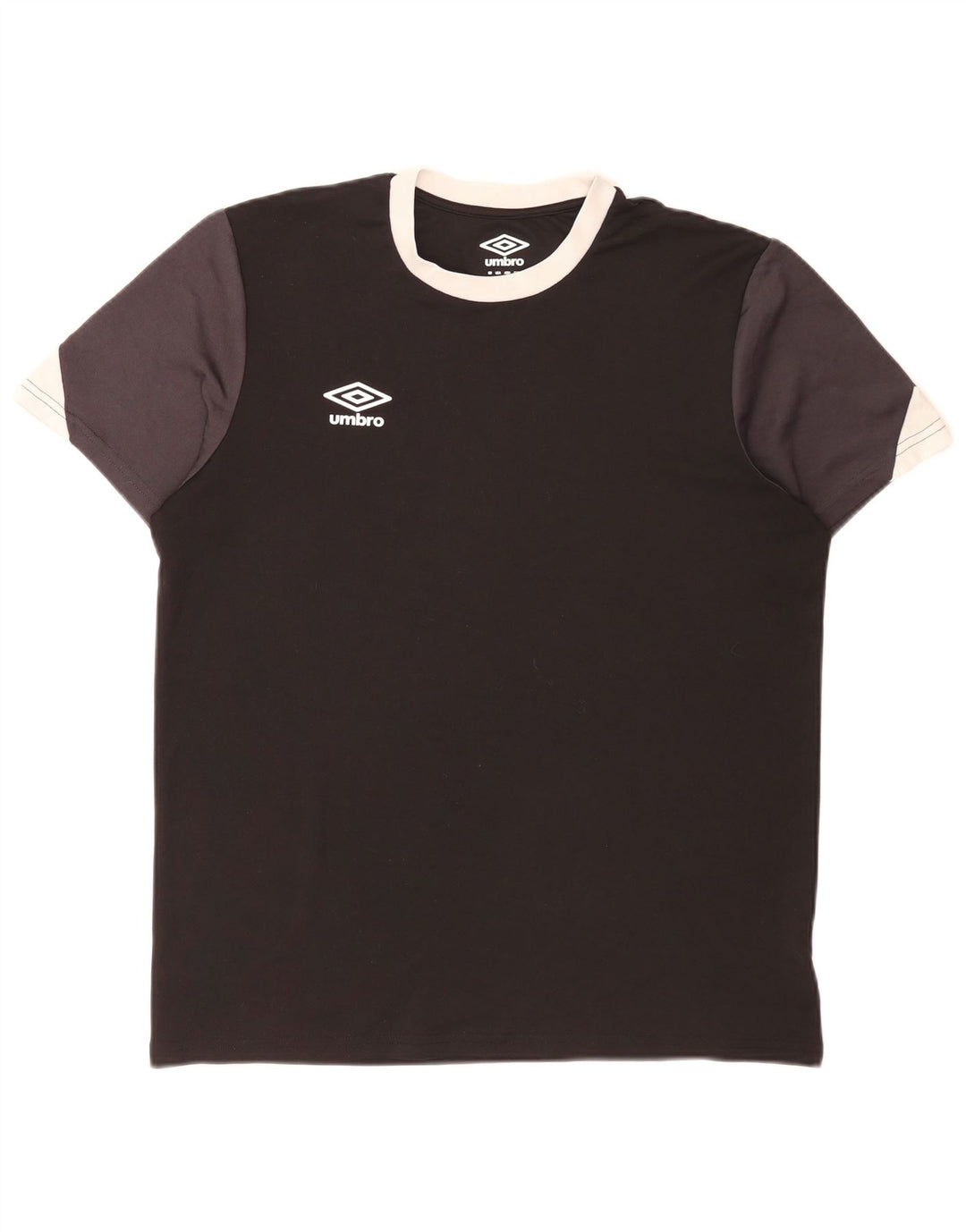 Tricou pentru bărbați Umbro Top mare, negru, poliester color bloc