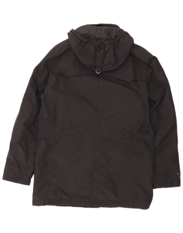Massimo Dutti Mens Hooded Parka Jacket UK 38 Medium Brown