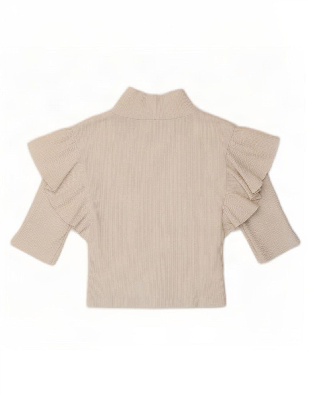 Zara Mujer Crop Top UK 8 Small Blanco