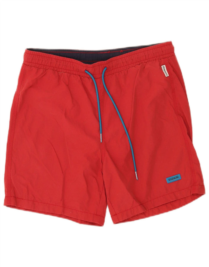 Napapijri Herren Geographic Badeshorts Mittelrotes Polyamid