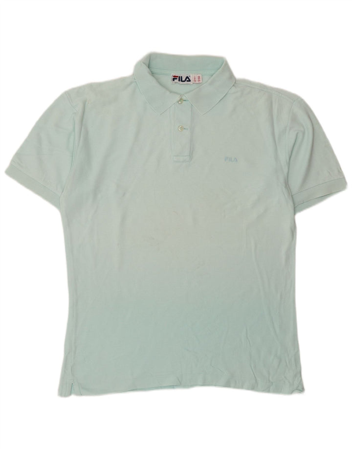 FILA Mens Polo Shirt IT 48 Medium Blue