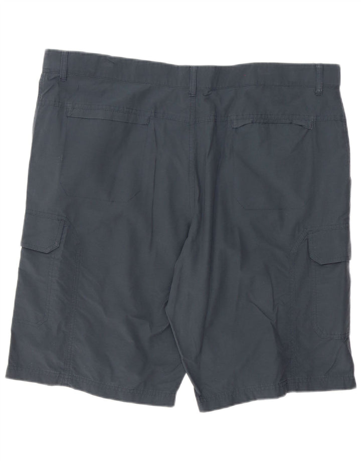 Marks & Spencer Mens Cargo Shorts W42 2XL Grey Cotton