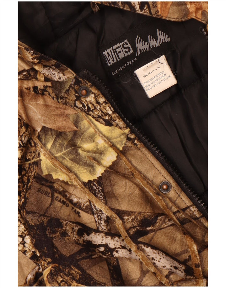 WFS Element Gear Boys Bomber Jacket 11-12 år Medium Khaki Camouflage