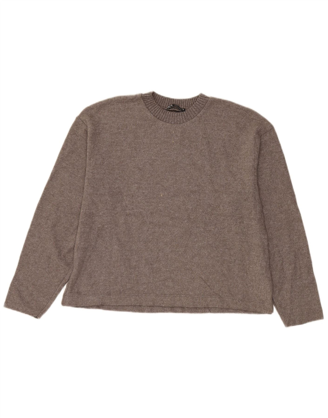Женский свободный джемпер с круглым вырезом Zara UK 10, маленький серый полиэстер