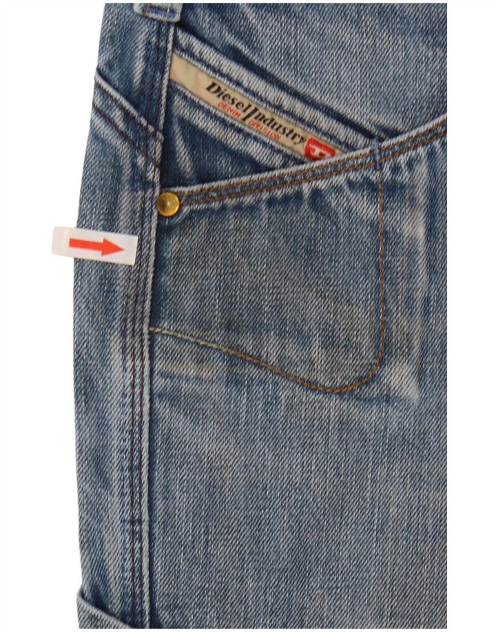 Diesel Womens Cargo Loose Jeans W30 L30 Blue Cotton