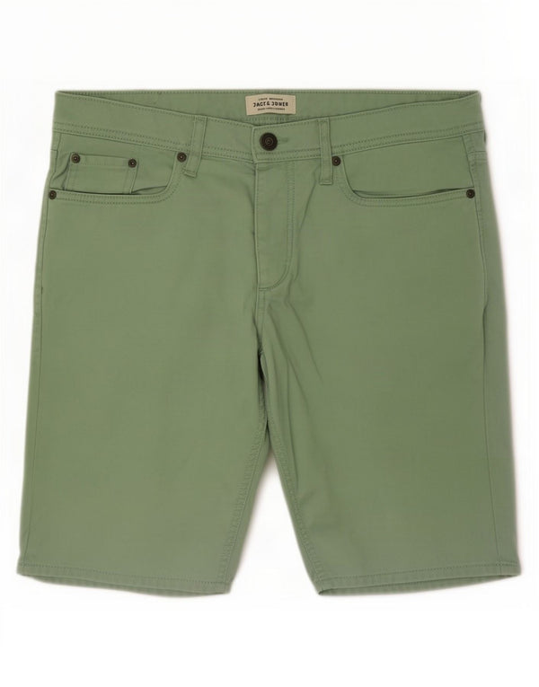 Мужские джинсовые шорты Jack & Jones Medium W34, зеленый хлопок