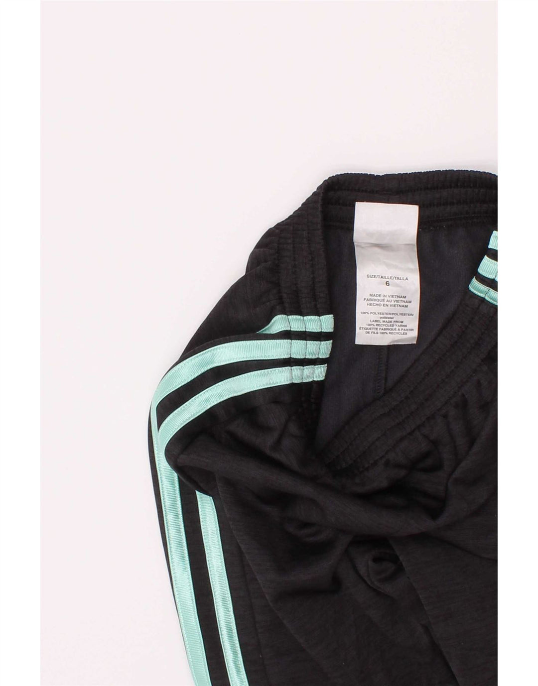 Adidas Boys Graphic Tracksuit Trousers Joggers 5-6 Years Grey Polyester