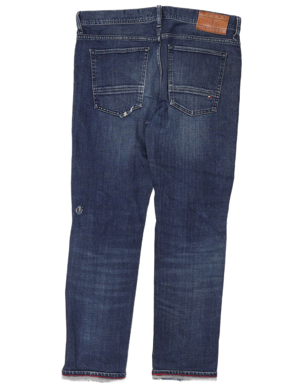Tommy Hilfiger Womens Bleecker Slim Jeans W13 L28 Blue Cotton