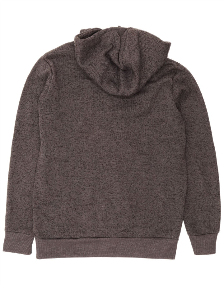 Mountain Warehouse Pull à capuche zippé pour homme en polyester moucheté gris Taille L