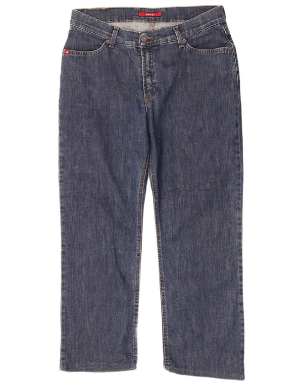 H.I.S Womens Straight Jeans UK 18 XL W35 L27 Blue Cotton