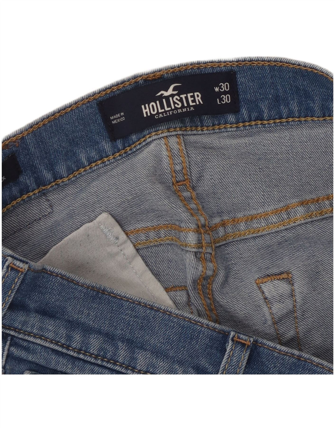 Hollister Womens Slim Straight Jeans W30 L30 Blue