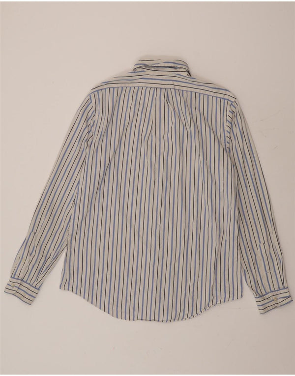 Polo Ralph Lauren Mens Custom Fit Shirt Large White Striped Cotton