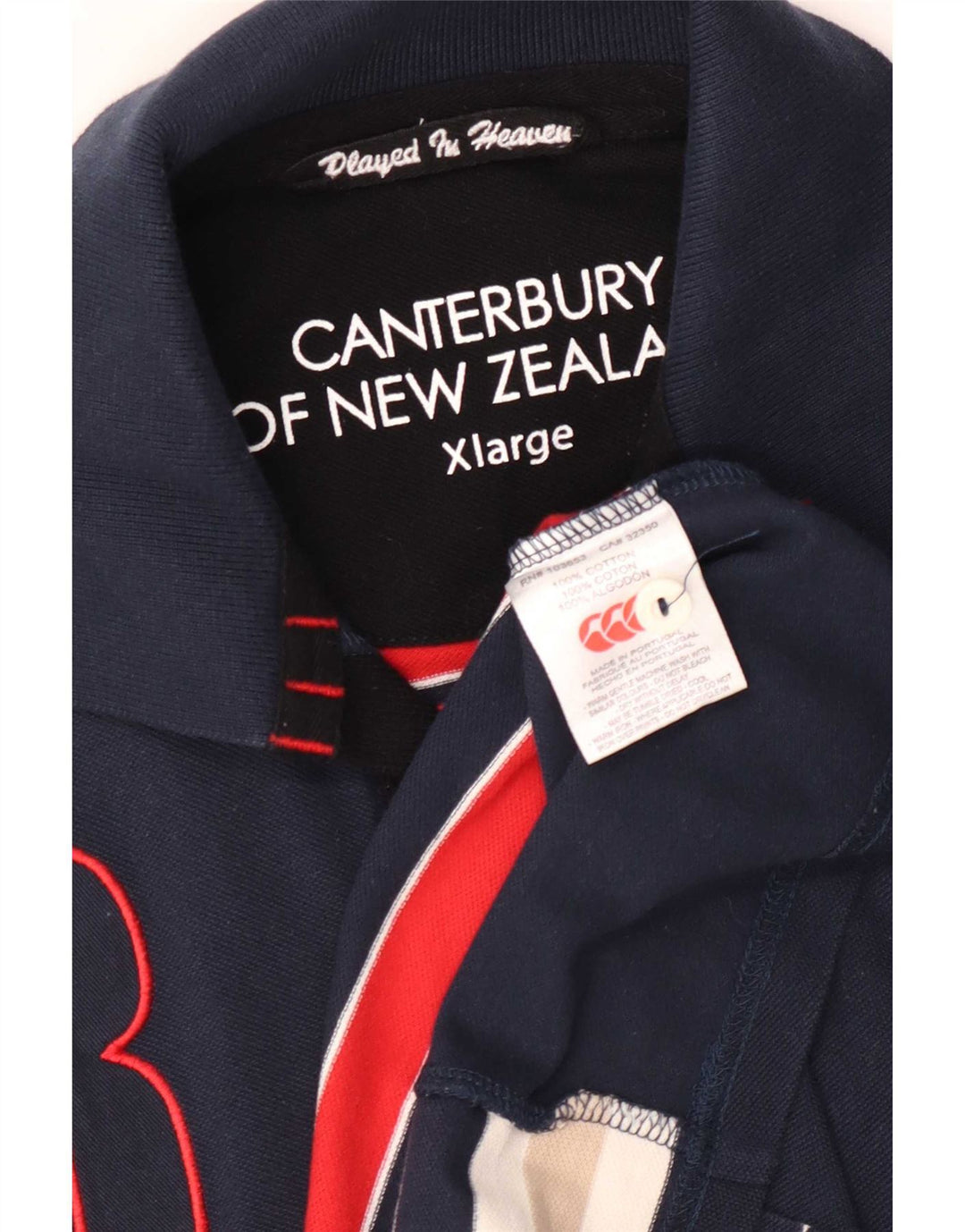 Polo da rugby grafica da uomo Canterbury XL in cotone patchwork multicolore