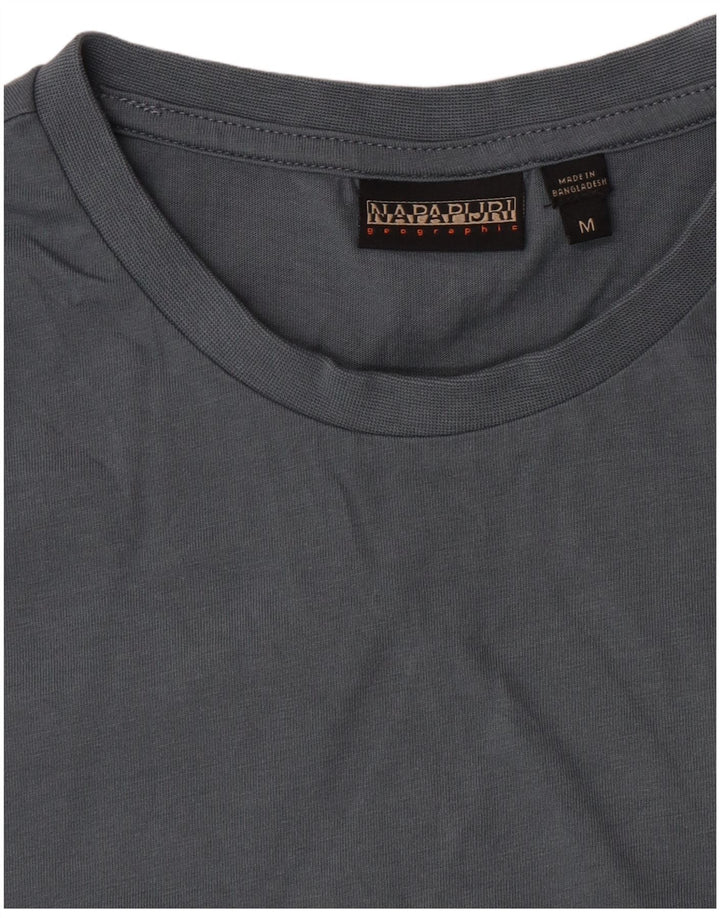 Napapijri Mens T-Shirt Top Medium Blue