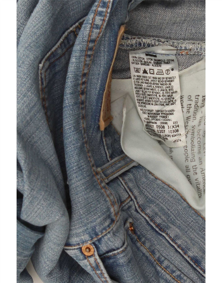 Мужские джинсы Levi's 507 Slim Bootcut W31 L34 Синие, хлопок