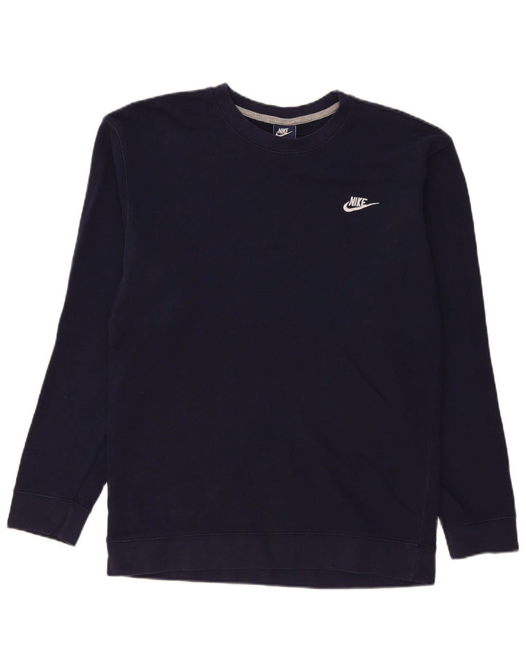 Hanorac pentru bărbați Nike Pulover mare din bumbac bleumarin