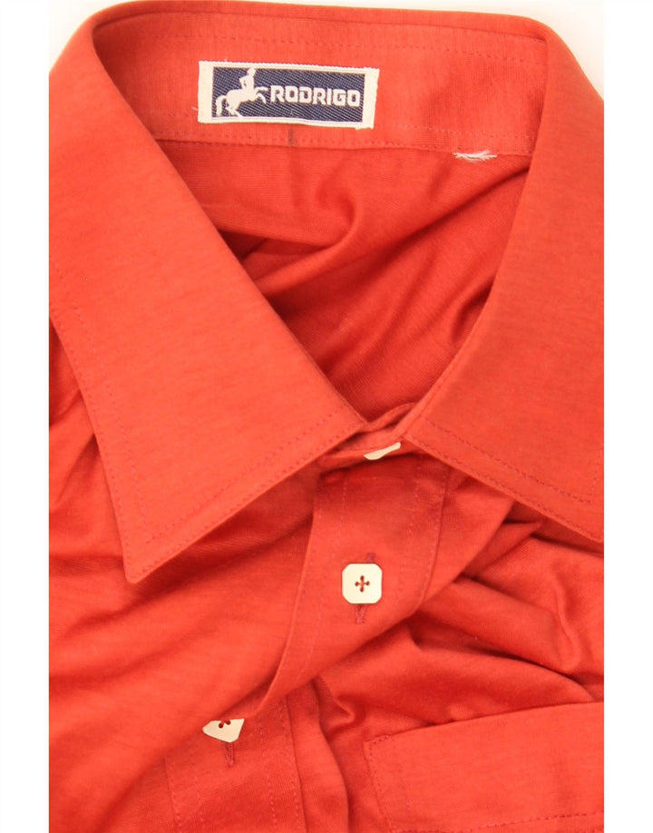 RODRIGO Mens Shirt Medium Orange