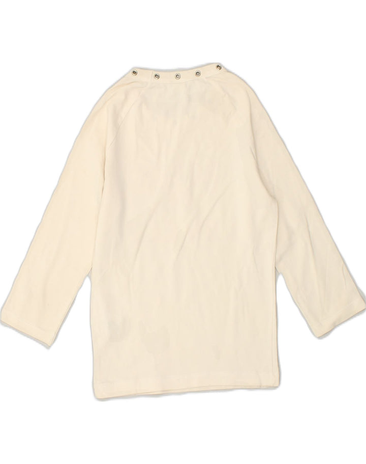 GUESS Girls Graphic Top Long Sleeve 4-5 Years Medium Off White Cotton | Vintage Guess | Thrift | Second-Hand Guess | Used Clothing | Messina Hembry 