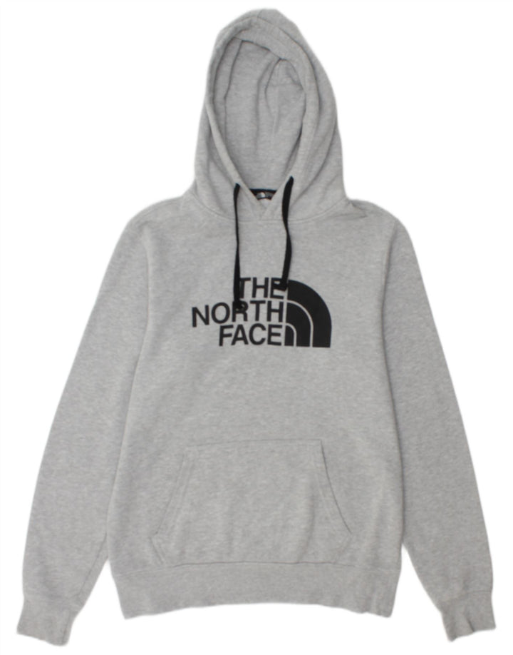 THE NORTH FACE Suéter gráfico masculino com capuz e algodão cinza pequeno