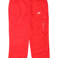 Calça cargo reta masculina PUMA W36 L28 vermelha