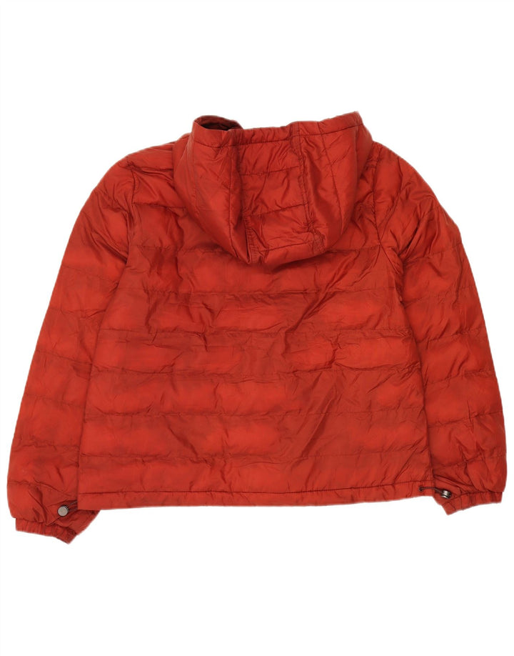 Giacca imbottita con cappuccio da donna Levi's UK 14 poliestere arancione medio invernale