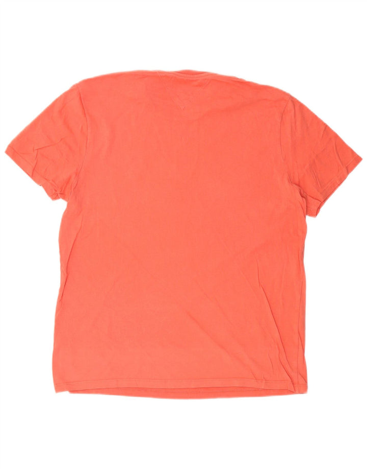 TOMMY HILFIGER Mens T-Shirt Top Small Pink Cotton