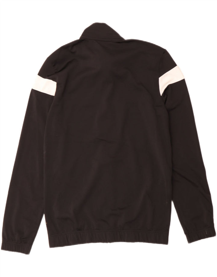 Puma Boys Tracksuit Top Jacket 15-16 Years Black Colourblock Polyester