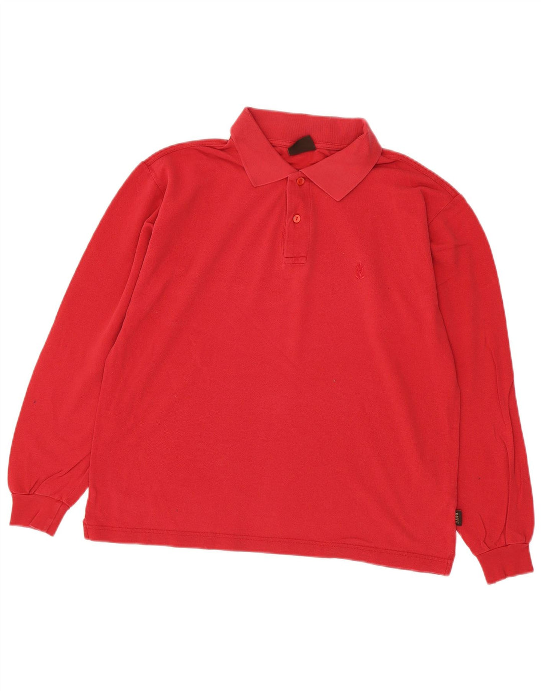 Rifle Langærmet herre poloshirt Medium rød bomuld