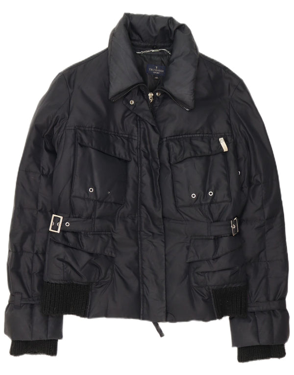 Trussardi Polstret Damejakke IT 42 Medium Sort Polyamid