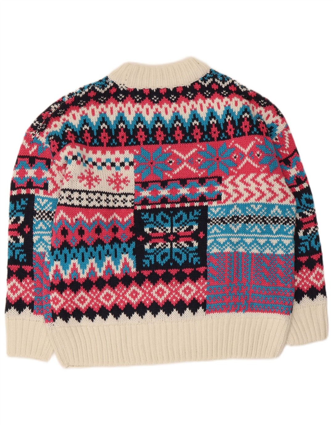 Piombo Womens Turtle Neck Jumper Sweater UK 16 Large Multicoloured