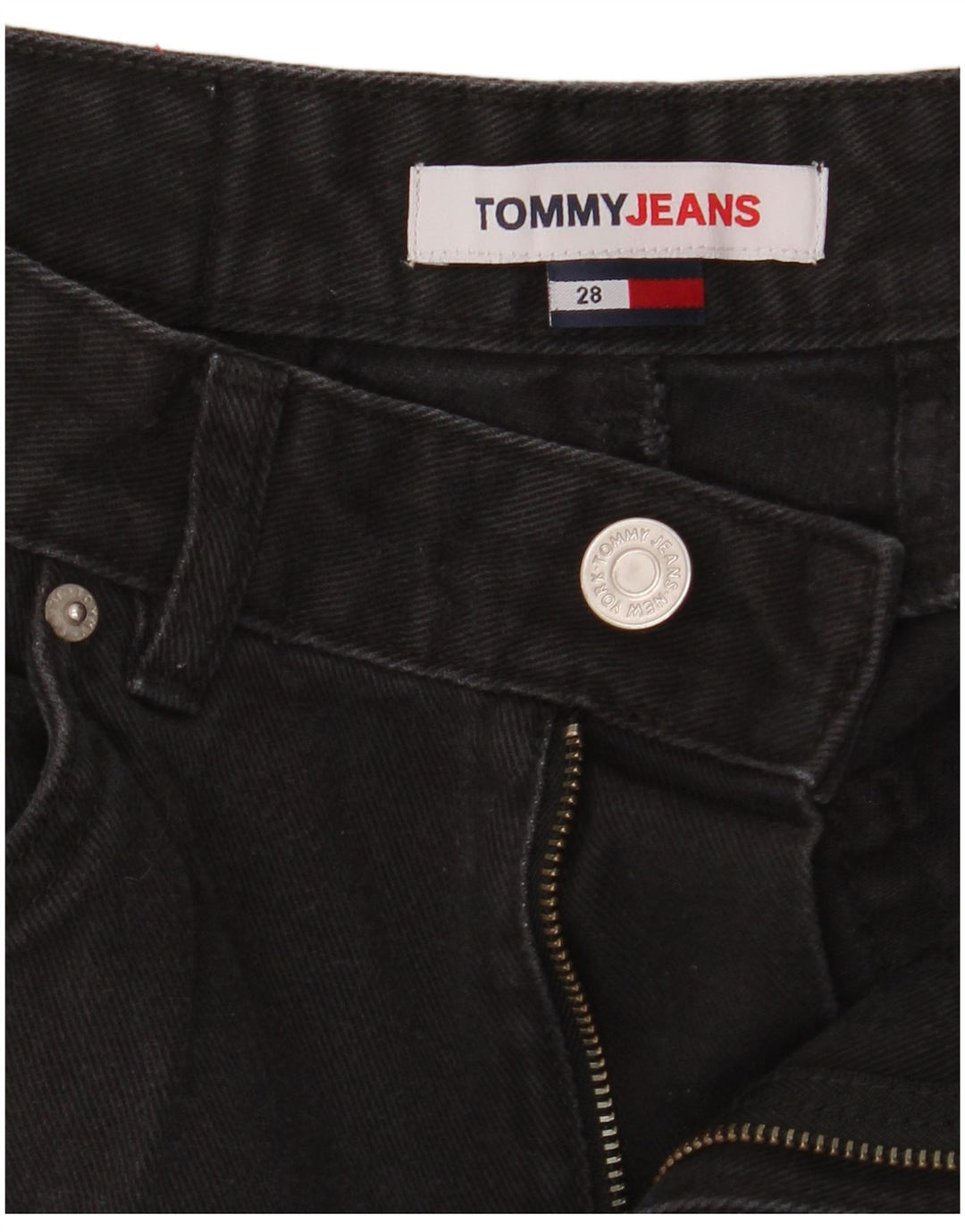 Tommy Hilfiger Womens Denim Shorts W28 Medium  Black