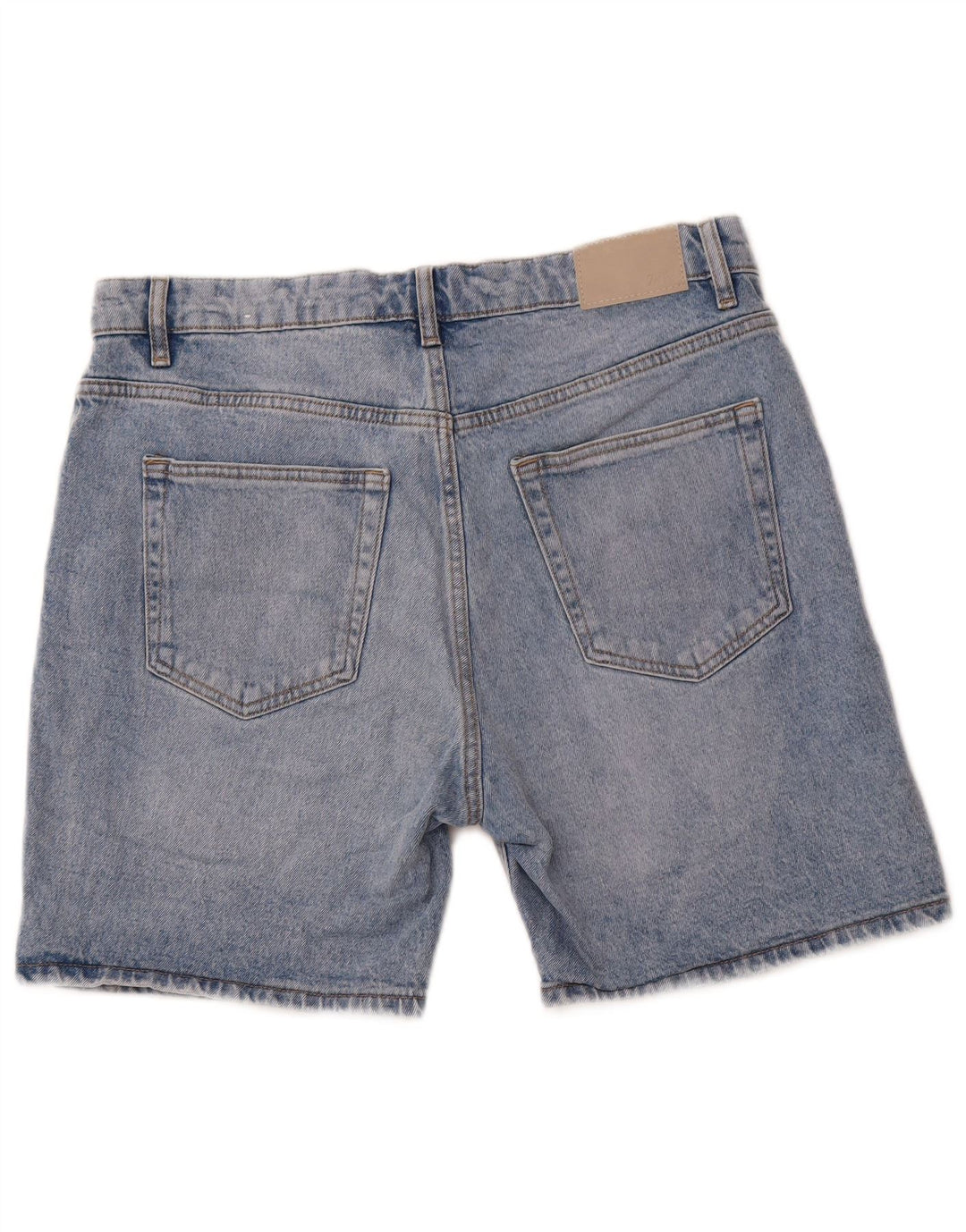 ZARA Mens Denim Shorts EU 42 Large W32  Blue Cotton