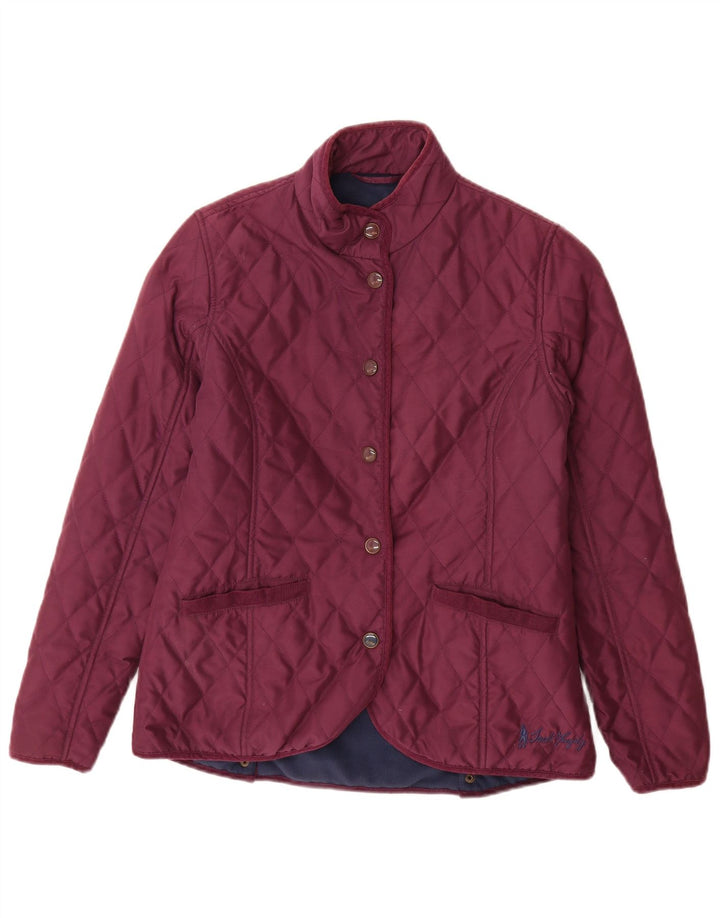JACK MURPHY Womens Quilted Jacket UK 10 Small  Purple Polyester