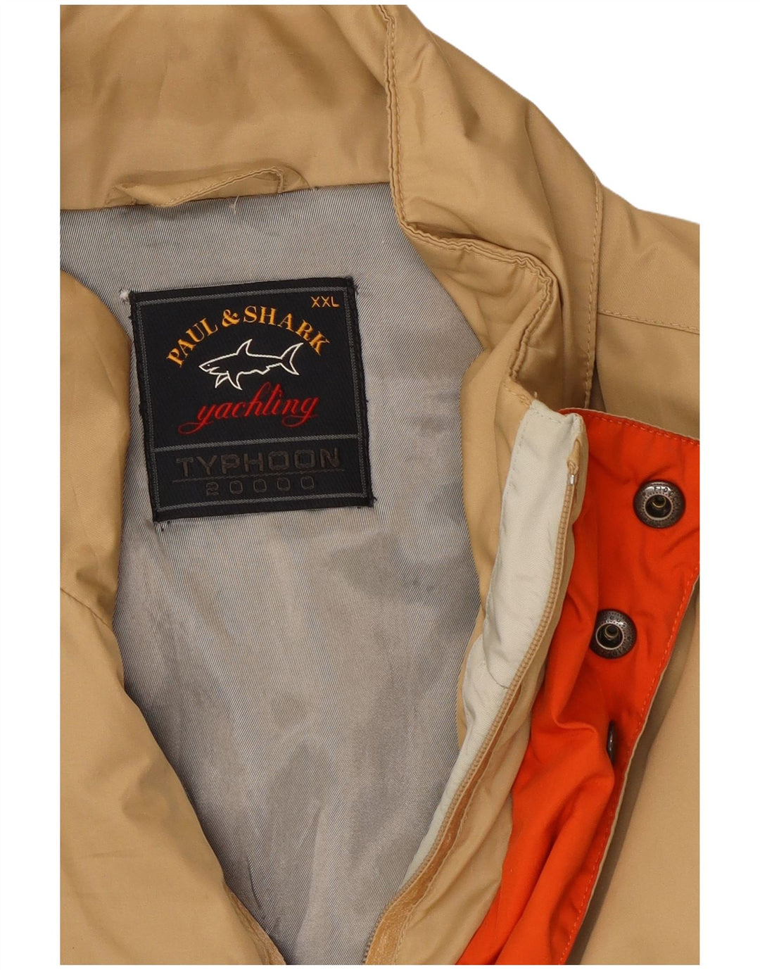 Paul & Shark Mens Padded Jacket UK 44 2XL Beige Polyester