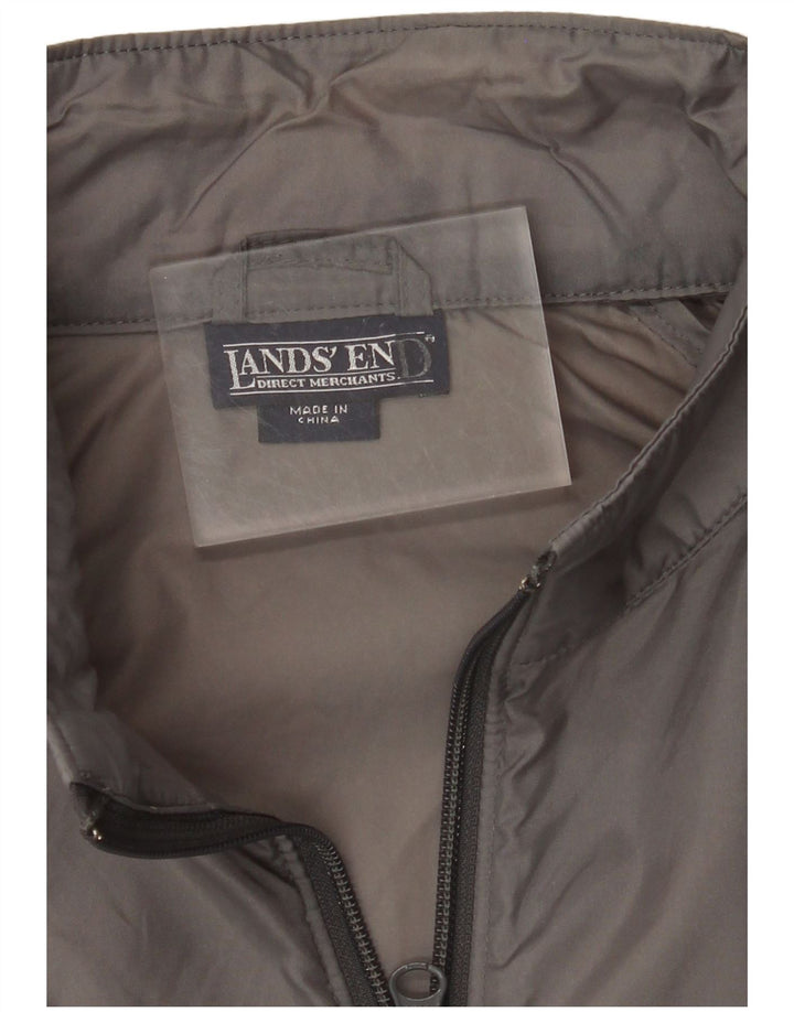LANDS END Træningsdragt til mænd Topjakke Medium Grå Nylon