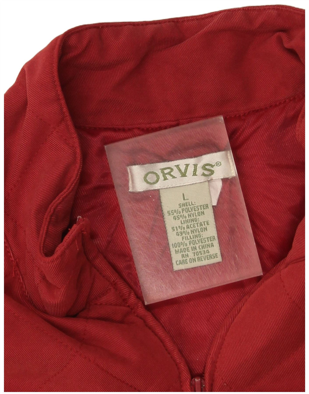 Orvis Womens Quilted Gilet UK 16 Large Red Polyester