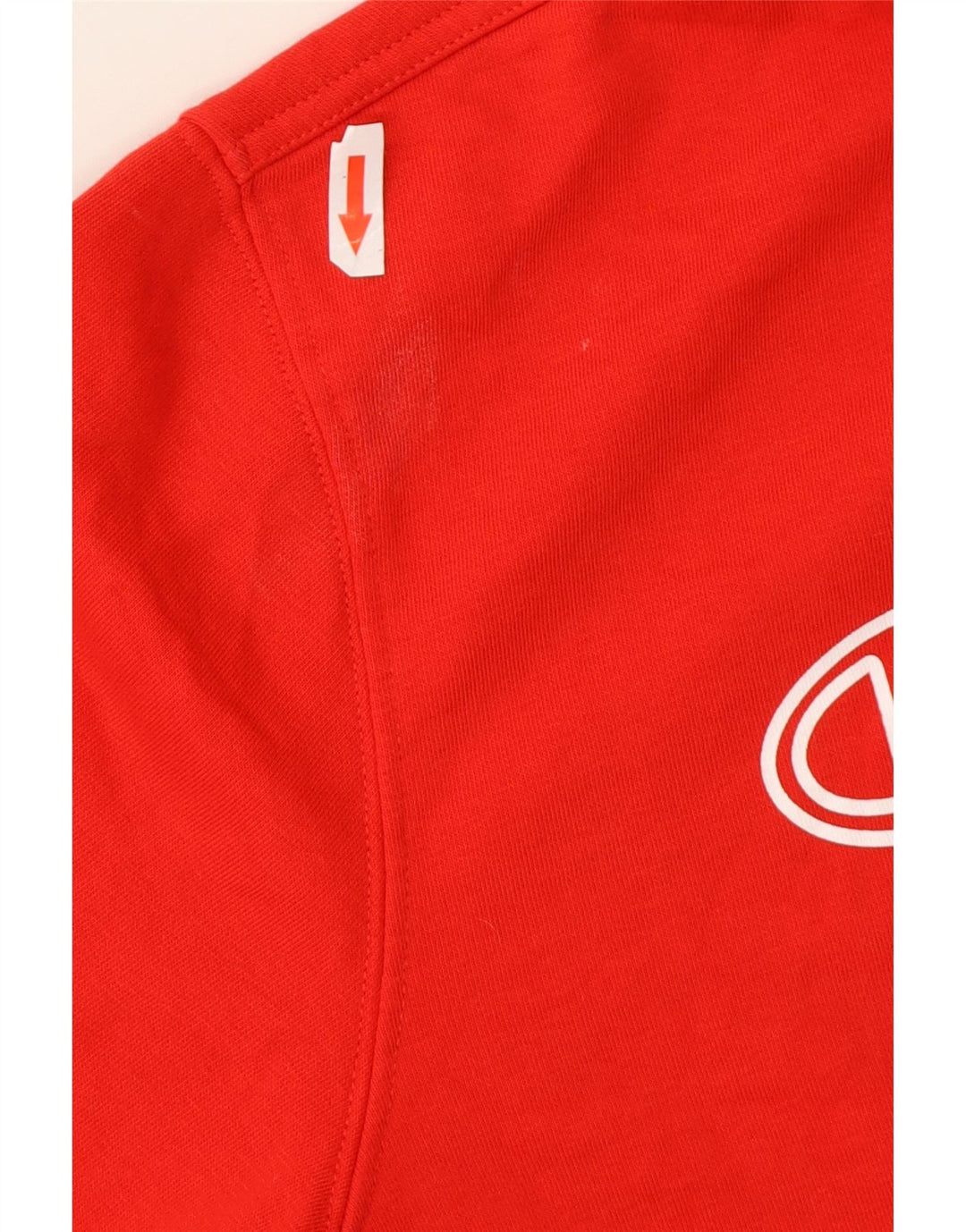 Champion Mens Graphic Hoodie Jumper Medium Red Cotton