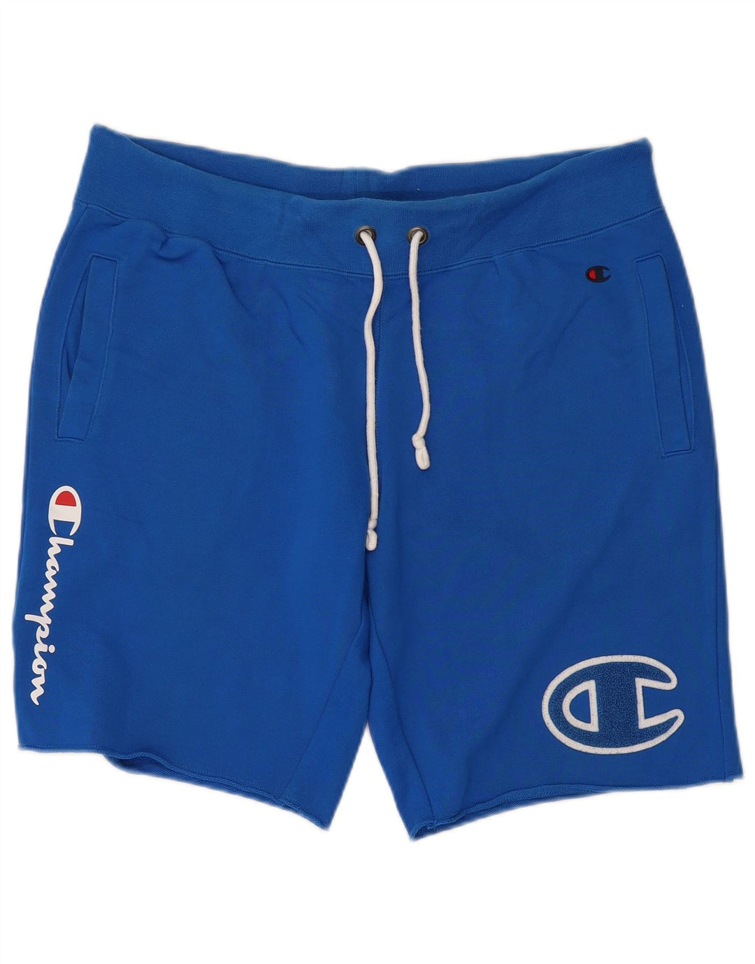 Champion Mens Graphic Sport Shorts Large Blue Cotton
